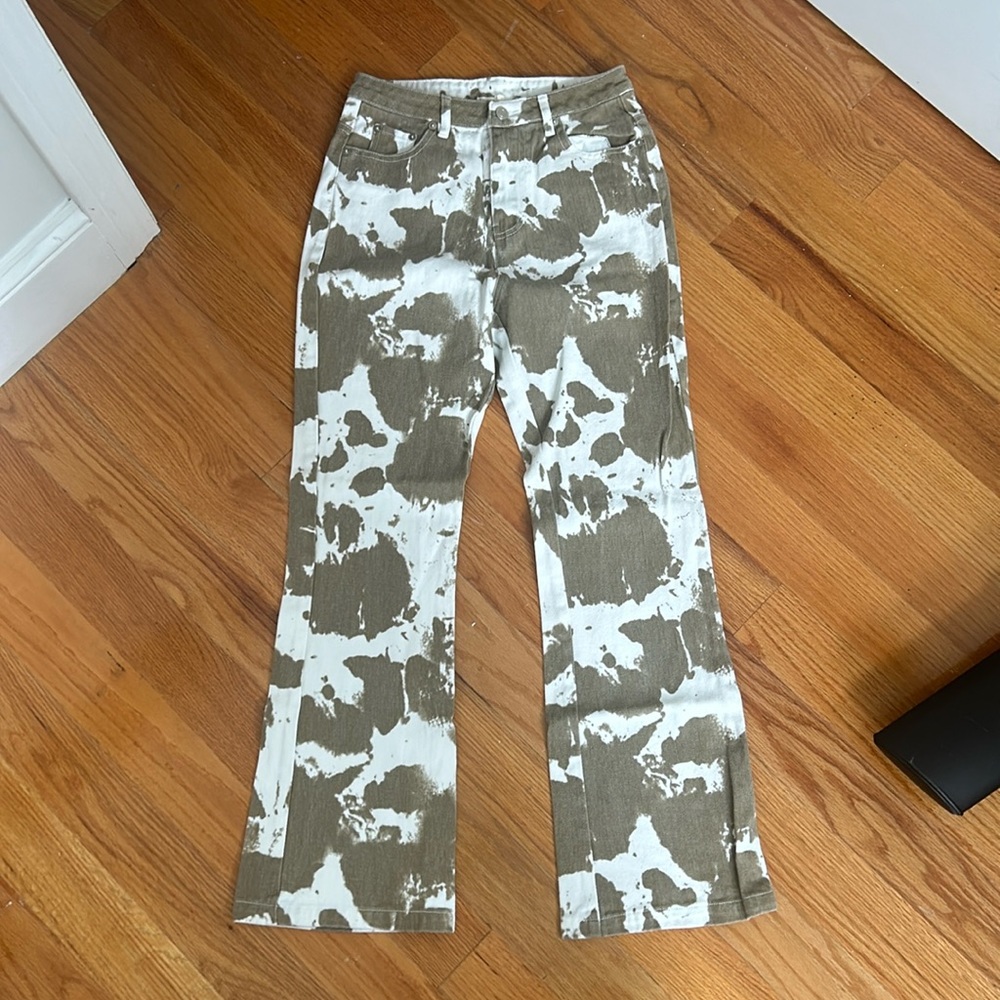 Cow Print Jeans
